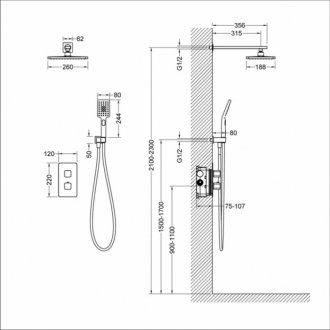 Душевая система Timo Petruma SX-5059/03SM