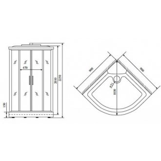 Душевая кабина Timo Standart T-5509