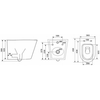 Унитаз Timo Inari TK-503MB