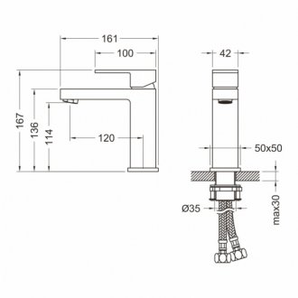 Смеситель для раковины Timo Selene 2061/17F