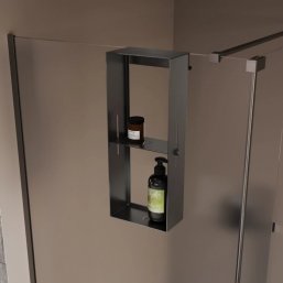 Полка для душевого ограждения Veconi Grange графит...