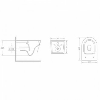 Унитаз безободковый Veconi Moro VMO-48TB