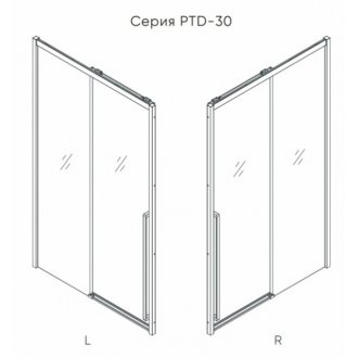Душевая дверь Veconi Premium Trento PTD-30CH 150