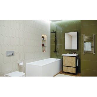 Мебель для ванной Velvex Klaufs 60.2D.1Y напольная черная-шатанэ