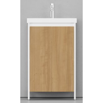 Мебель для ванной Velvex Klaufs 50.2D напольная белая-шатанэ