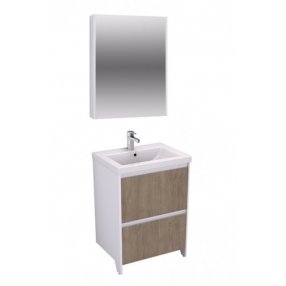 Мебель для ванной Velvex Klaufs 60.2Y напольная белая-шатанэ