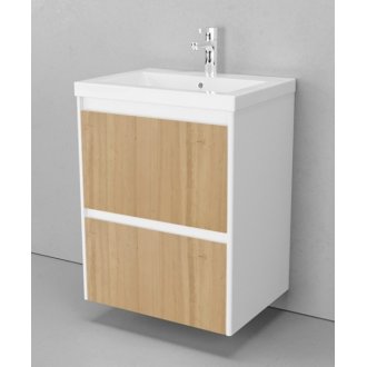 Мебель для ванной Velvex Klaufs 60.2Y подвесная белая-шатанэ