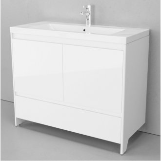 Мебель для ванной Velvex Klaufs 100.2D.1Y напольная белая
