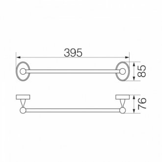 Полотенцедержатель 35 см Veragio Bonjour VR.BNR-7820.CR