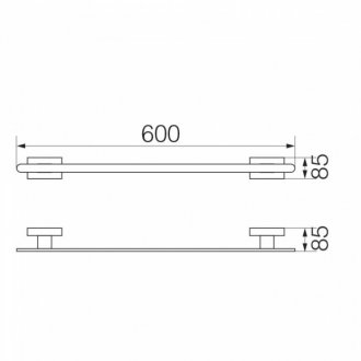 Полотенцедержатель 60 см Veragio Ramba VR.RMB-4921.CR