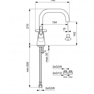 Смеситель для раковины Vidima Art BA326AA