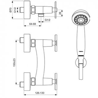 Смеситель для душа Vidima Art BA327AA