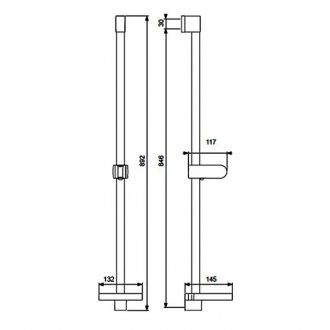 Душевая штанга Vidima Fresh XL BA220AA