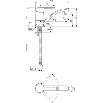 Смеситель для раковины Vidima Logik BA276AA