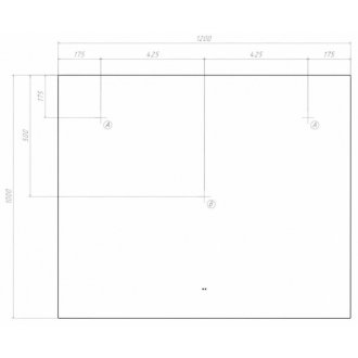 Зеркало Vigo Quadro Comfort 120