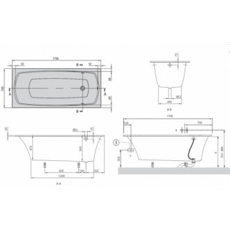 Ванна Villeroy&Boch My Art 170x75