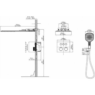 Душевая система Vincea VSFW-401TGM