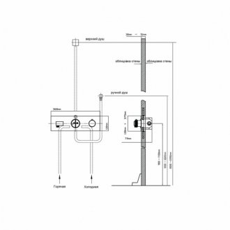 Душевая система Vincea VSFW-422T2GM