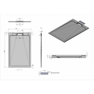 Поддон из искусственного камня Vincea VST-4SRL 140x90