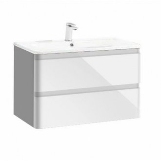 Мебель для ванной Vincea Alba 80 белая эмаль