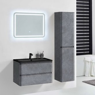 Мебель для ванной Vincea Alba 80 натуральный камень Black