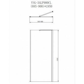 Душевой уголок Vincea Alpha VSR-3ALP 90x90