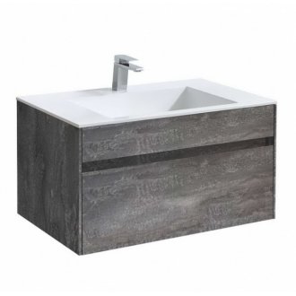 Мебель для ванной Vincea Chiara 80 цвет серый камень