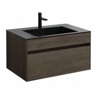 Мебель для ванной Vincea Chiara 80 цвет темный дуб Black