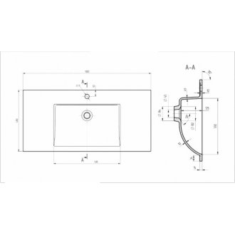 Мебель для ванной Vincea Chiara 2D 100 цвет темный дуб