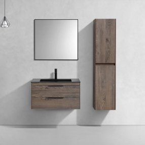Мебель для ванной Vincea Chiara 2D 80 цвет темный дуб Black