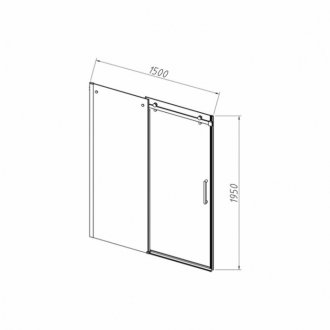 Душевая дверь Vincea Como-N VDS-4CN 150 см Black