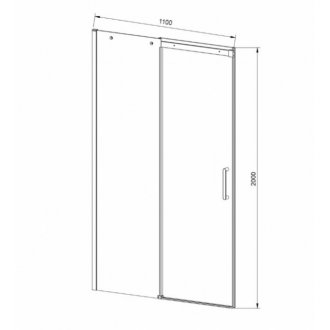 Душевая дверь Vincea Dice VDS-4D 110 см