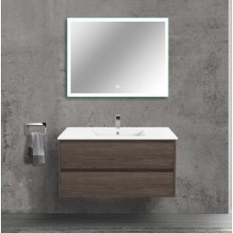 Мебель для ванной Vincea Gio 100 темный дуб