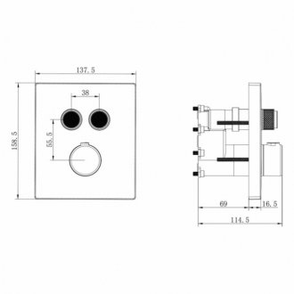 Душевая система Vincea Inspire VSFW-3I21MT5GM