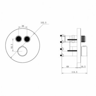 Душевая система Vincea Inspire VSFW-3I22MT5CH