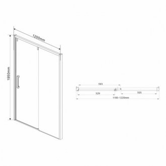 Душевая дверь Vincea Lugano VDS-1L 120 см