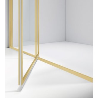 Душевая дверь Vincea Slim 8mm VDP-4SL 120 см брашированное золото