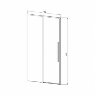 Душевая дверь Vincea Slim-N VDS-4SN 110 см