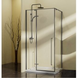 Душевой уголок Vincea Slim-N VSR-5SN 90x90 см вороненая сталь