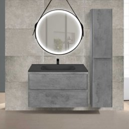 Мебель для ванной Vincea Vico 80 цвет бетон Black