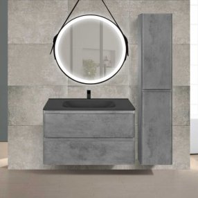 Мебель для ванной Vincea Vico 80 цвет бетон Black