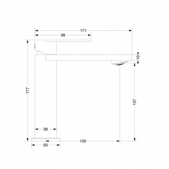 Смеситель для раковины Vincea Vogue (SS) VBF-2VS1GM