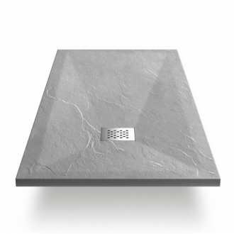 Поддон из искусственного камня Vincea VST-4SR 160x90 серый
