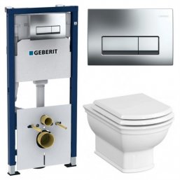 Комплект Geberit Duofix 458.128.21.1 + Vitra Valar...