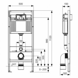 Комплект Tece Now 9400412 + Vitra Shift 7742B003-0075 + Ewrika 0041 глянцевый хром