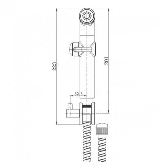 Комплект Geberit Duofix Delta 458.124.21.1 + Vitra Shift 7742B003-0075 + Geberit Delta 21 115.125.21.1 + гигиенический душ