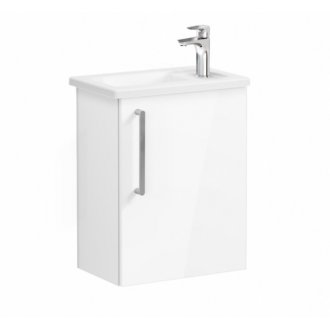 Мебель для ванной Vitra Root 45 правосторонняя белый глянец