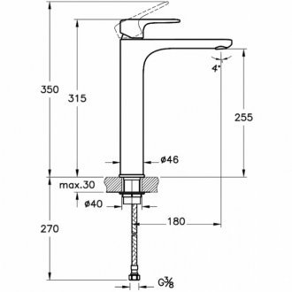 Смеситель для раковины Vitra Root Round A42707EXP