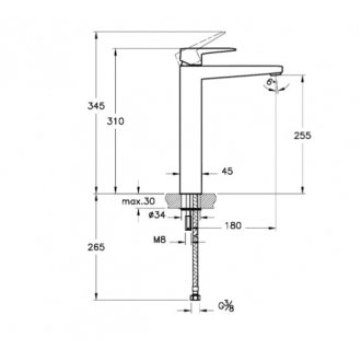 Смеситель для раковины Vitra Root Square A4273336EXP