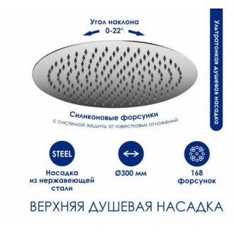 Душевая стойка WasserKRAFT A188.116.101.087.CH Thermo